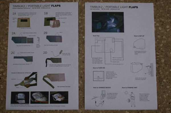 FLAP bag kit assembly and usage directions