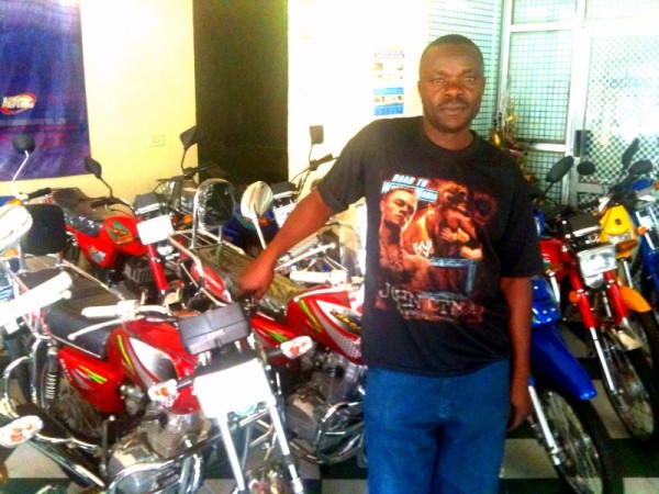 Julius - manager of the downtown branch for Adtec motorcycles