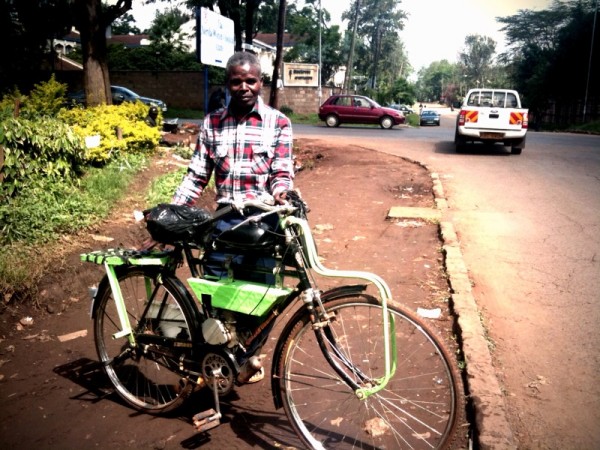 Motorized bicycle in Nairobi