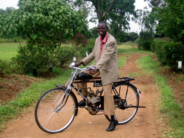 Motor On A Bike in Kenya