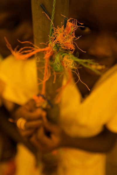 Sudanese children and their tetherball game